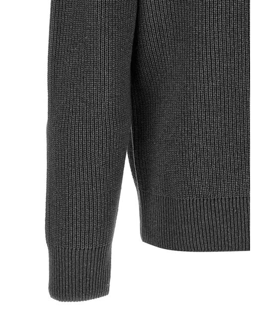J.W. Anderson Gray Half-Zip Sweater for men