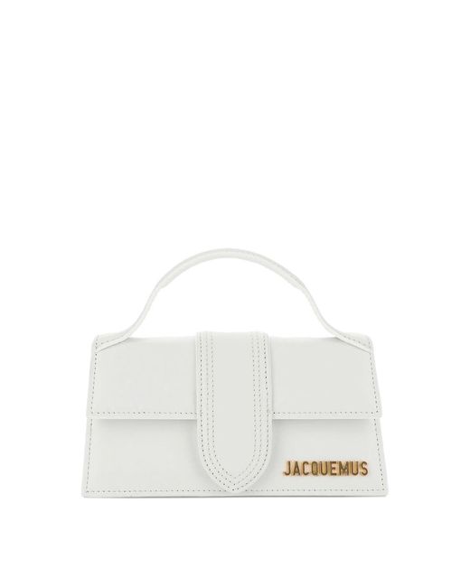 Jacquemus White Le Grand Bambino Leather Handbag
