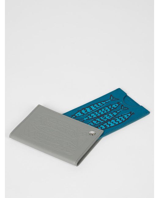 Paul Smith Gray Sardine Card Holder for men