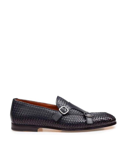 Doucal's Blue Doucals Double Adler Loafers for men