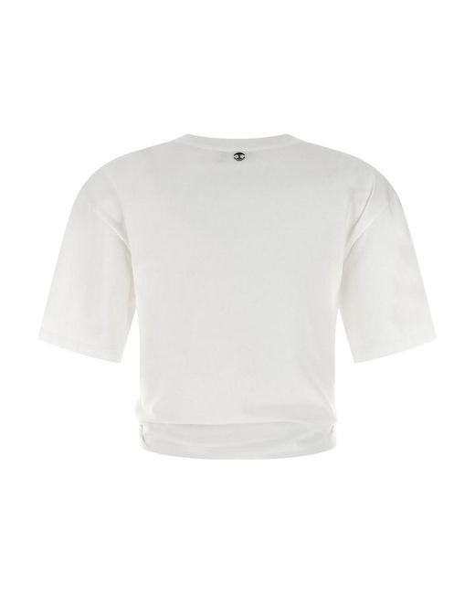 Rabanne White Printed Piercing T-Shirt