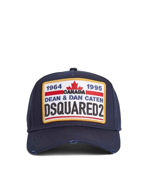 DSquared² Blue Baseball Cap for men