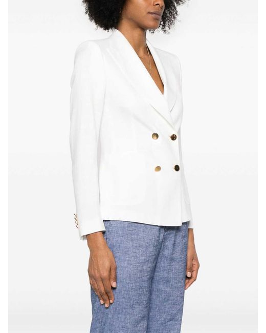 Tagliatore White Blazer J-Coral