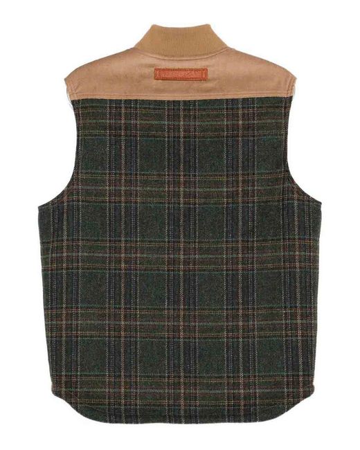 JUNYA WATANABE X FILSON Orange Leather Panels Vest for men