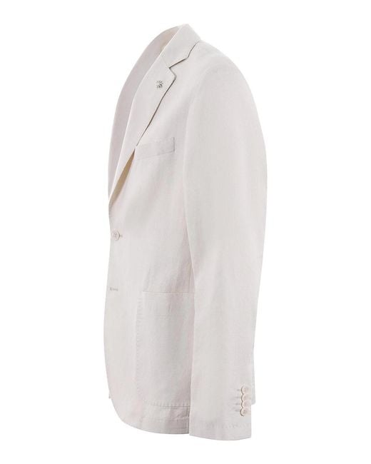 Manuel Ritz White Linen Jacket for men
