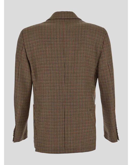Lardini Brown Beige Jacket With Long Sleeves for men