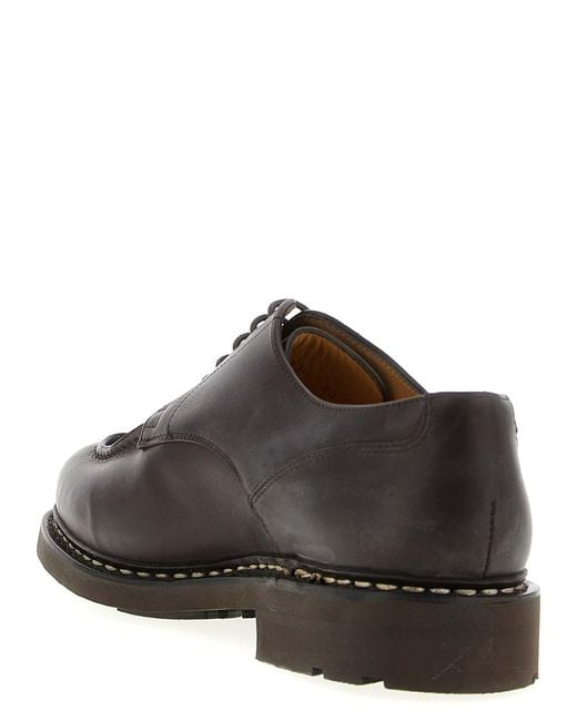Paraboot Brown Chambord Derby Shoes for men