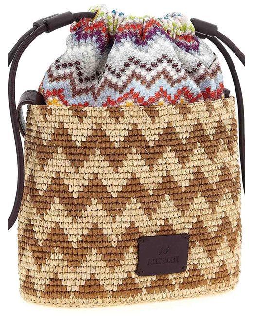 Missoni Metallic Zig Zag Bucket Bag
