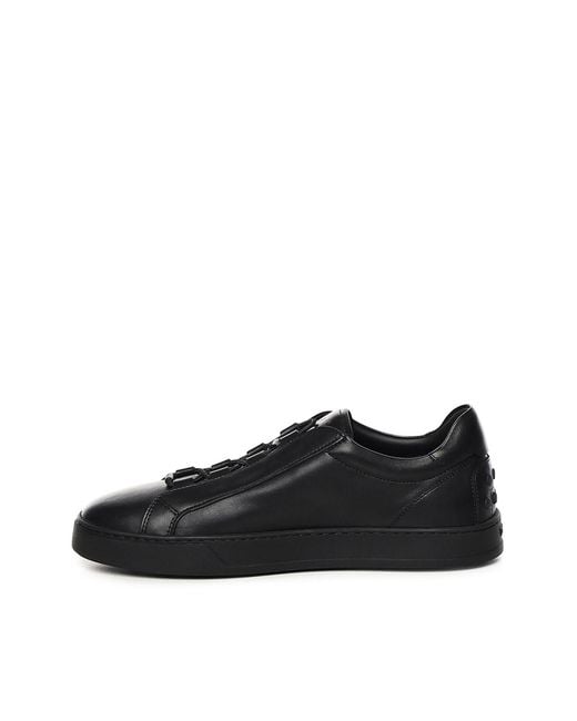 Tod's Black Calfskin Sneakers for men
