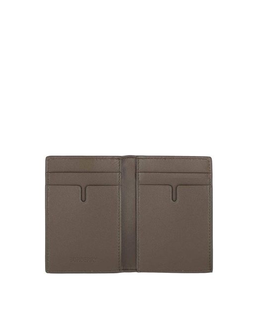 Burberry White Nova Check Bi-Fold Wallet for men