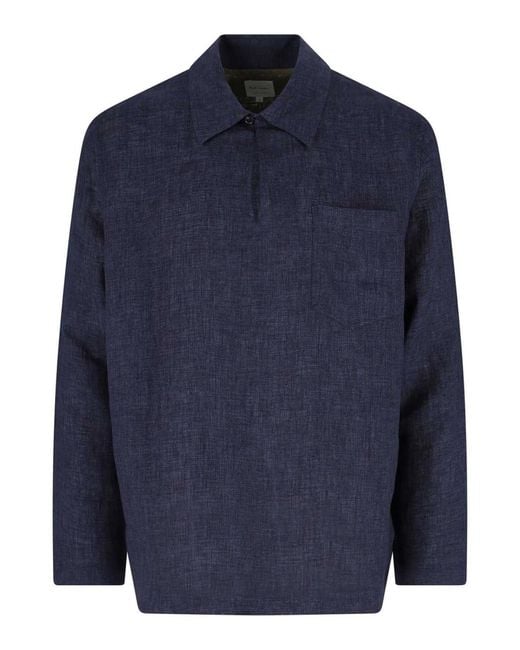Paul Smith Blue Linen Shirt for men
