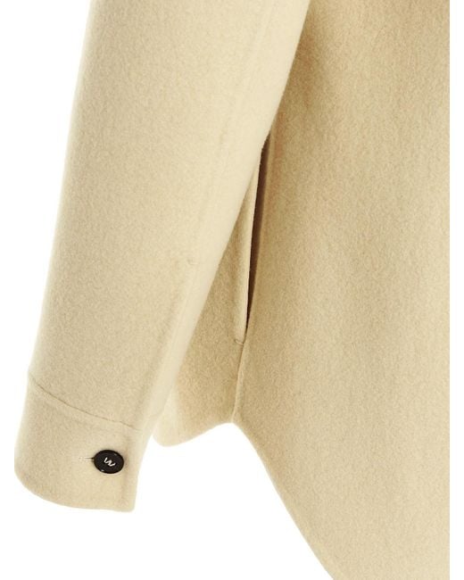 Jil Sander Natural Wool Overshirt for men