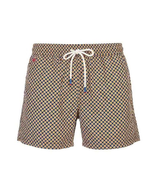Kiton White Swimsuit for men