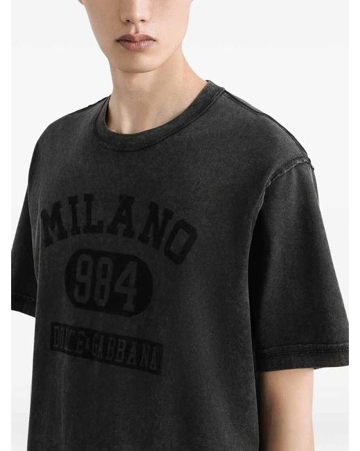 Dolce & Gabbana Black Dolce & Gabbana T-Shirt for men