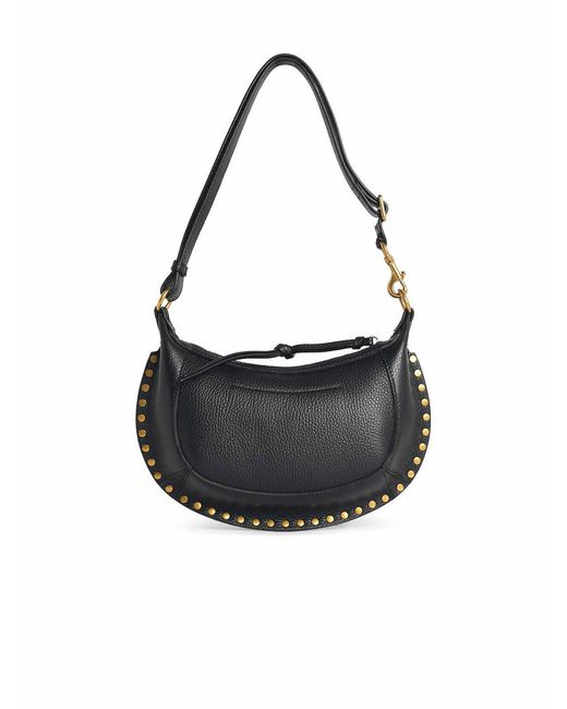 Isabel Marant Black Shoulder Bag 'Oskan Moon'