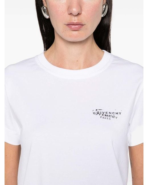 Givenchy White Logo Cotton T-Shirt