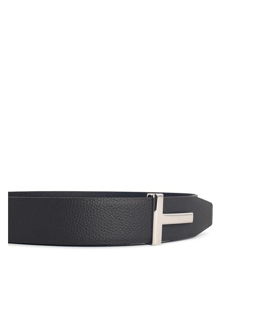 Tom Ford White Leather Belt for men