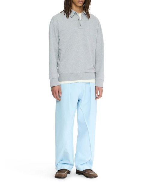 J.W. Anderson Gray Rugby Polo Top for men