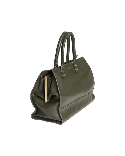 Lulu Guinness Green Leather Bag