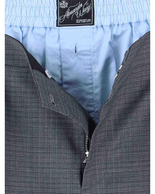 Alexander Wang Blue Mini Skirt