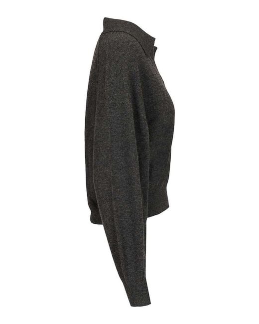 Lisa Yang Black Katriel Polo Sweater