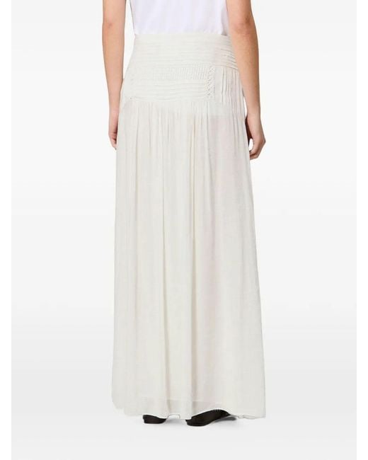 Isabel Marant White Pylka Jupe