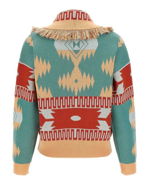Alanui Orange Icon Thistles Jacket