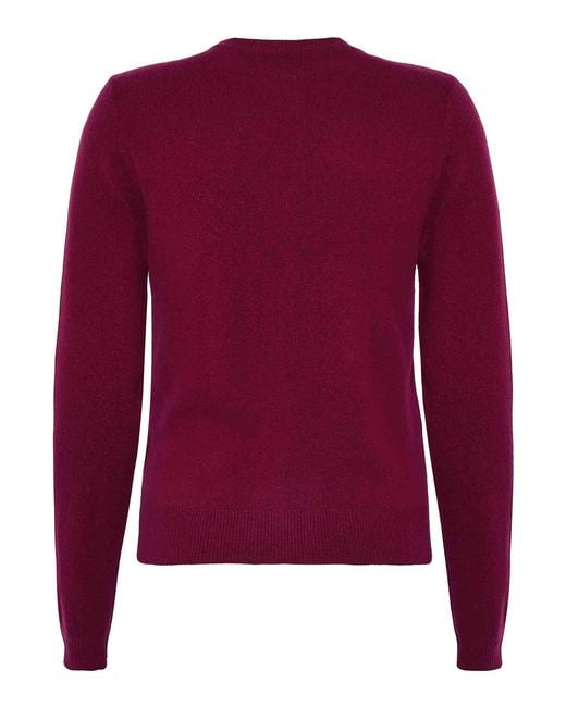 EMERSON RENALDI Red Crew Neck Cardigan