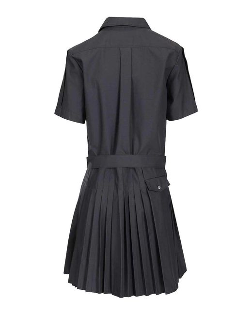 Loewe Black Pleated Dress