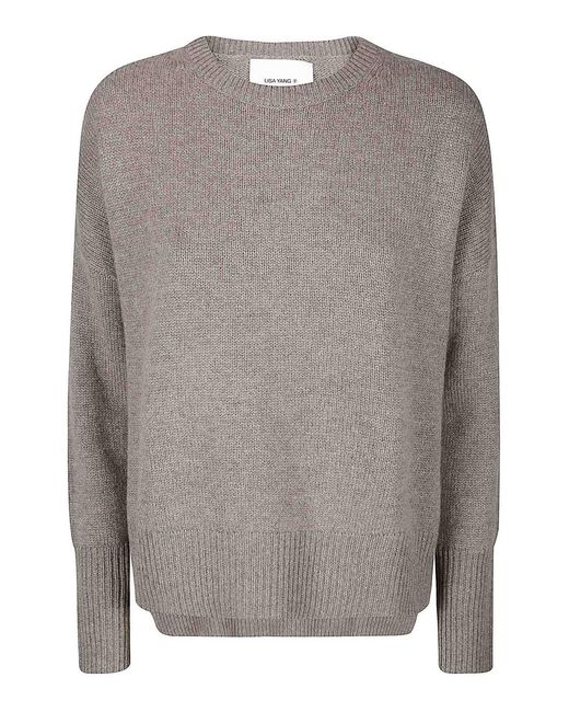 Lisa Yang Gray Mila Sweater