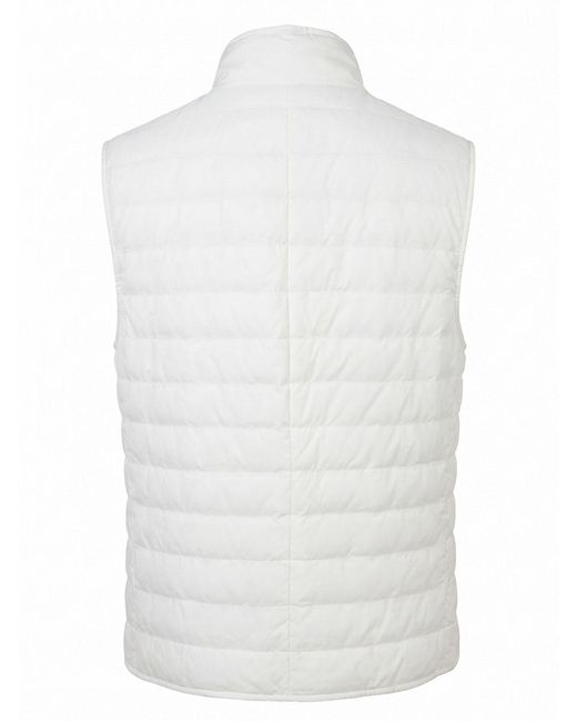 Brunello Cucinelli White Padded Vest for men