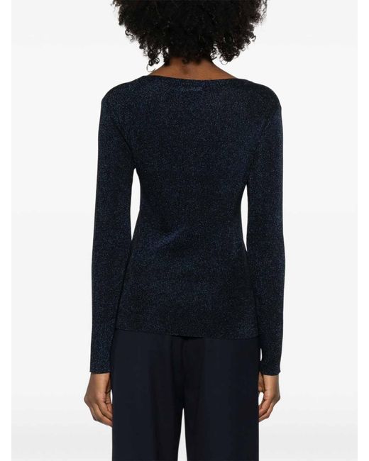 Fabiana Filippi Blue Crewneck Sweater