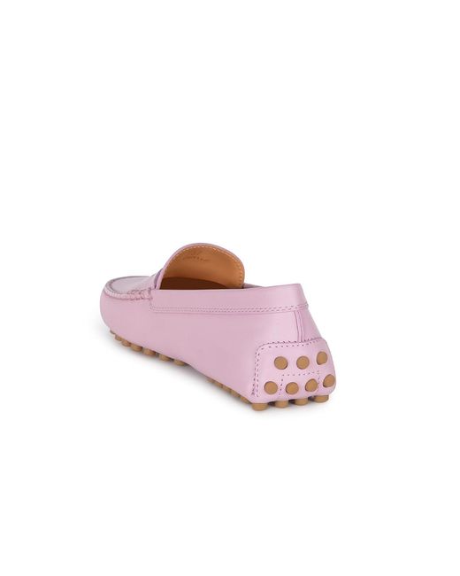 Tod's Pink Tods Loafer Made Of Leaher