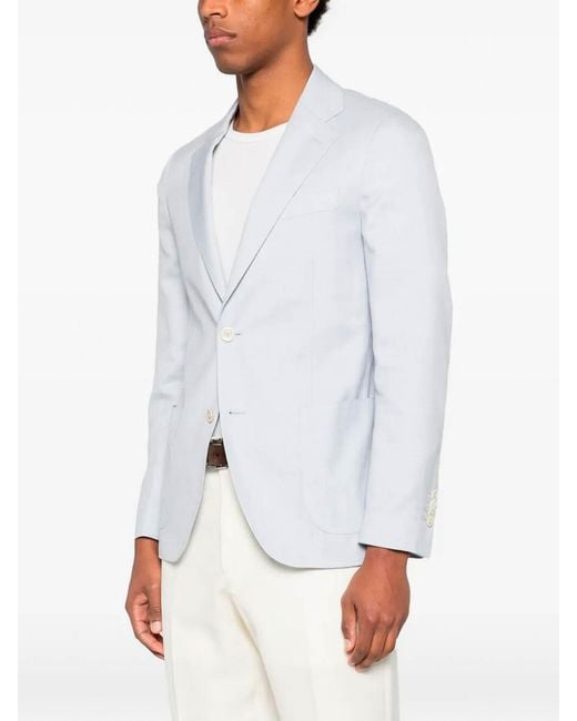Lardini White 'Iconic Drop 7 Reg' Jacket for men