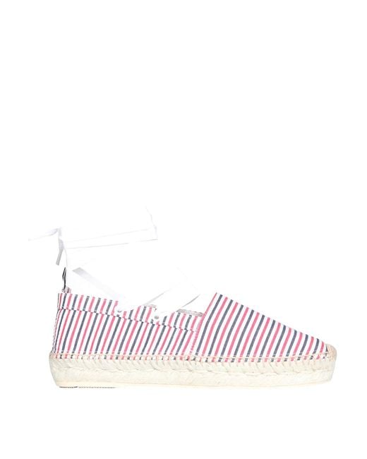 Thom Browne Pink Seersucker Cotton Espadrilless