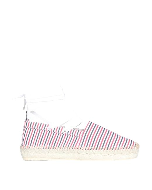 Thom Browne Pink Seersucker Cotton Espadrilless