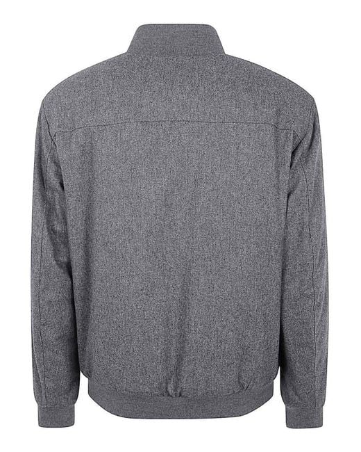Fay Gray Bomber Jacket Carded Flannel for men