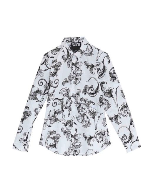 Versace Jeans Couture White Baroque Shirt for men