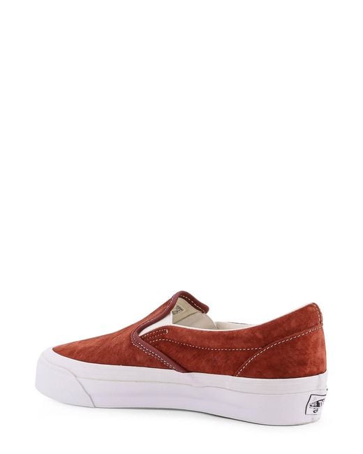 Vans Red Sneakers Low-Top Lx Classic Slip-On 98 for men