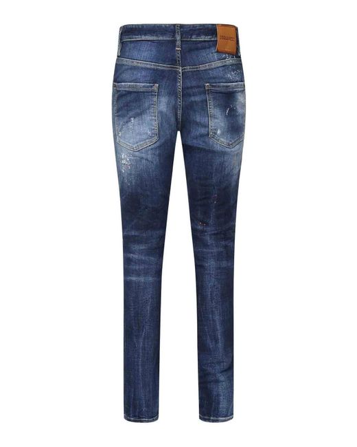 DSquared² Blue Cool Guy Distressed Jeans for men