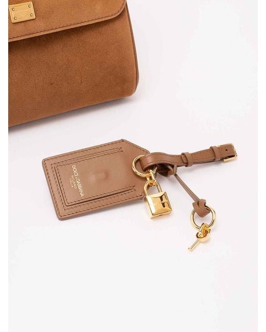 Dolce & Gabbana Brown Small 'My Sicily' Handbag