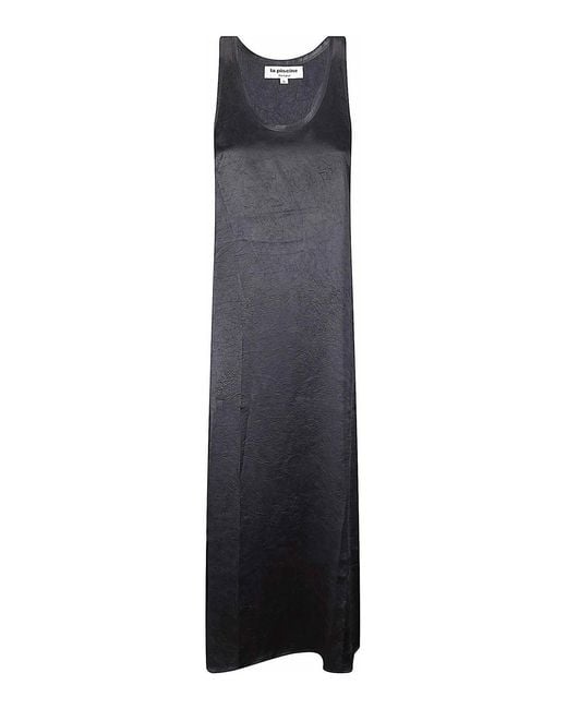 LA PISCINE Blue Evening Long Dress