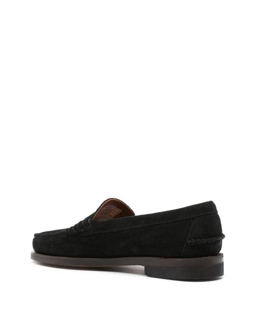 Sebago Black Leather Loafers for men