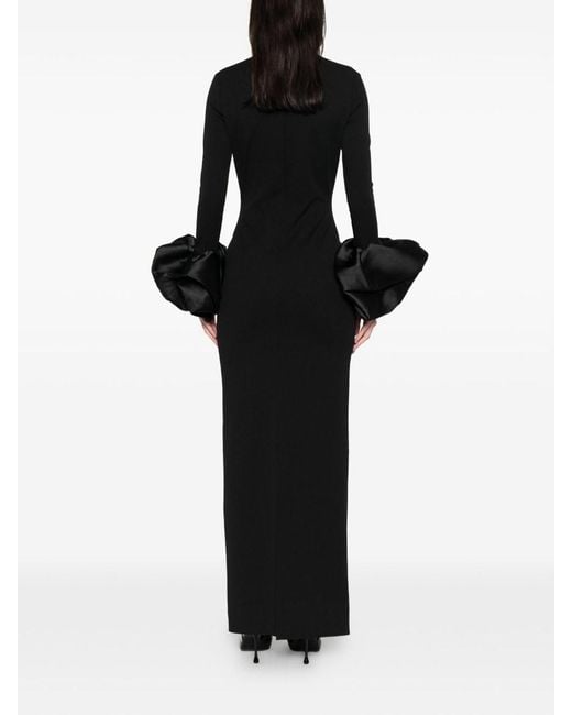Solace London Black Valerie Maxi Dress