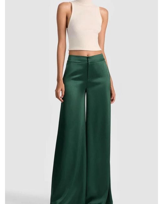 Alice + Olivia Green Nessi Trouser