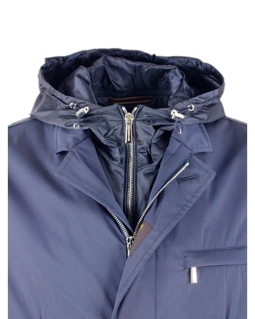 Moorer Blue Vespucci Jacket In for men