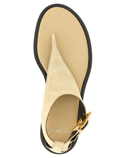 Balmain Natural Anthem Sandals