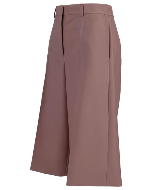Stella McCartney Purple Canvas Tailoring Culotte