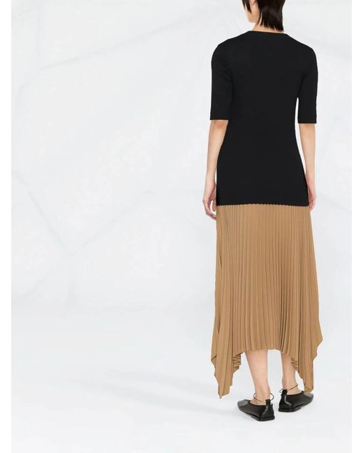 Brunello Cucinelli Black V-Neck T-Shirt