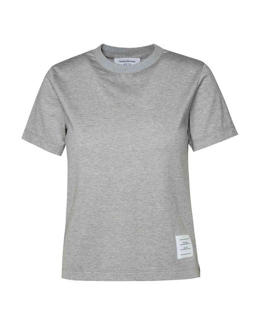 Thom Browne Gray T-Shirt Relaxed